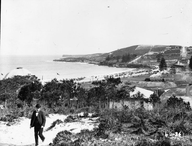 Playa de Coogee a principios de 1900. Wikimedia Commons